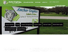 Tablet Screenshot of anchorgraphics.com